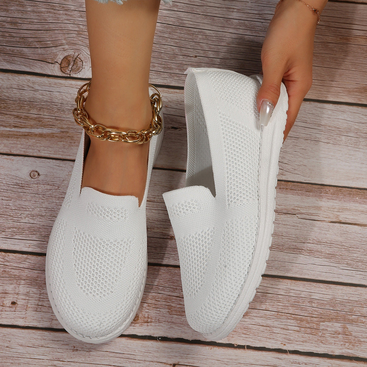 Sarah Express Breathable Mesh Slip-On Flat Loafers