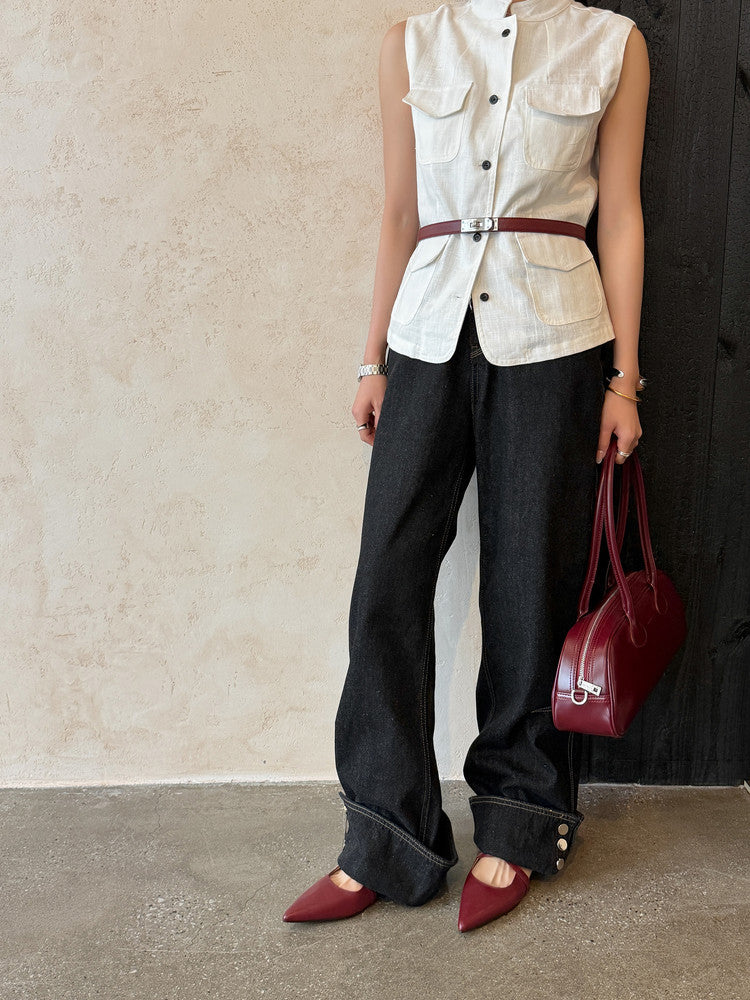 Sarah Express Pointed Toe Cross Strap Wedge Mules