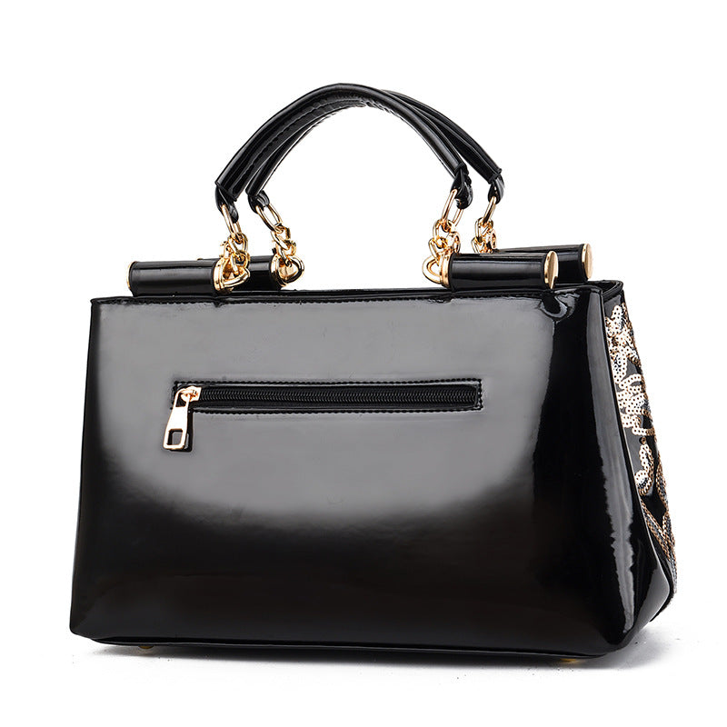 Sarah Express Embroidered Sequin Structured Travel Handbag