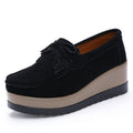 Sarah Express Bow Detail Wedge Slip-On Flats Black