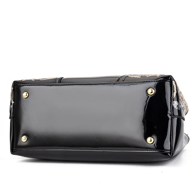 Sarah Express Embroidered Sequin Structured Travel Handbag