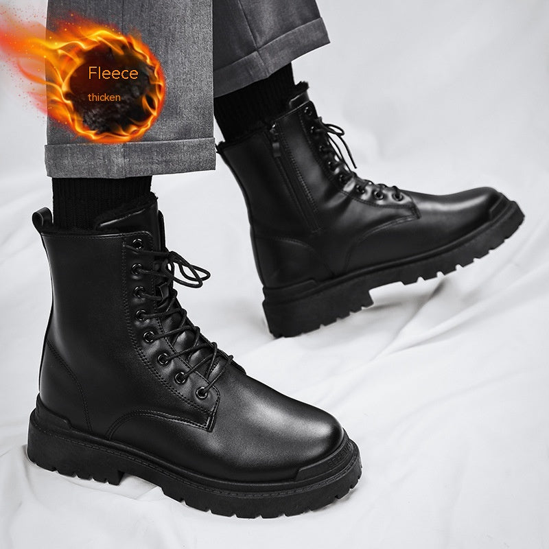Sarah Express Men's Thermal Fleece Lined Martin Boots