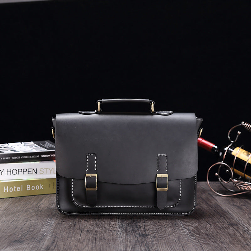 Sarah Express Retro Business Horizontal Messenger Briefcase