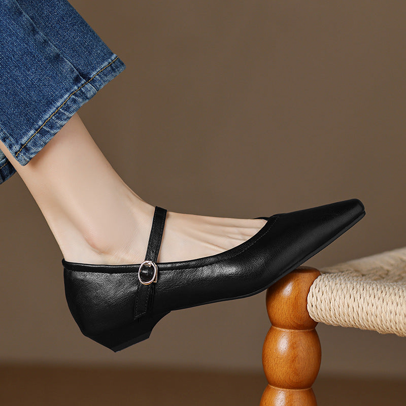 Sarah Express Pointed Toe Low Heel Floral Dress Pumps Black