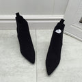 Sarah Express Pointed Toe Stiletto High Boots Suede