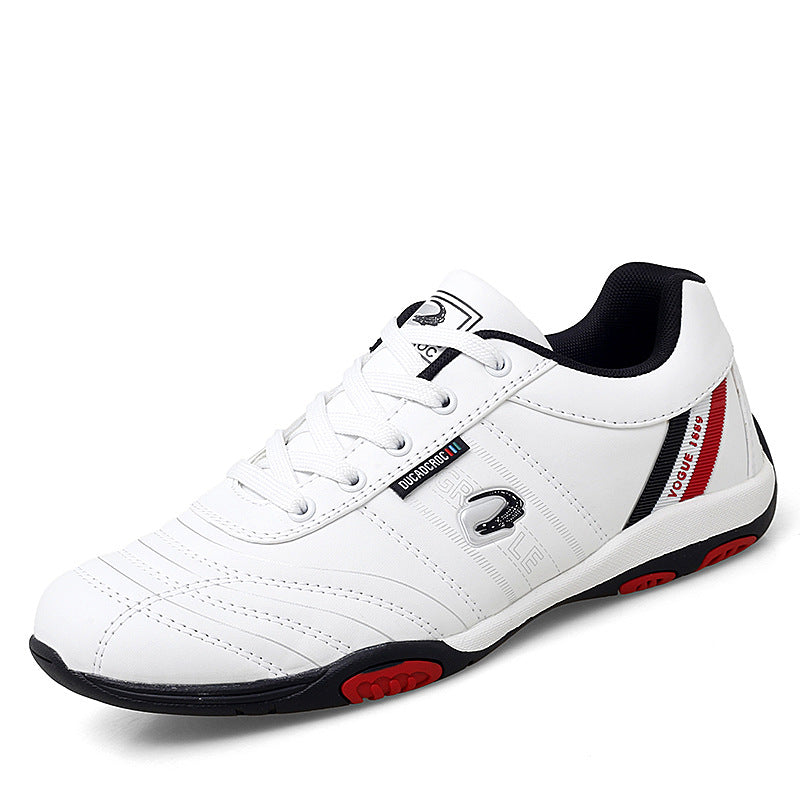 Sarah Express Men's Casual Mesh Low Top Sneakers White