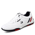 Sarah Express Men's Casual Mesh Low Top Sneakers White
