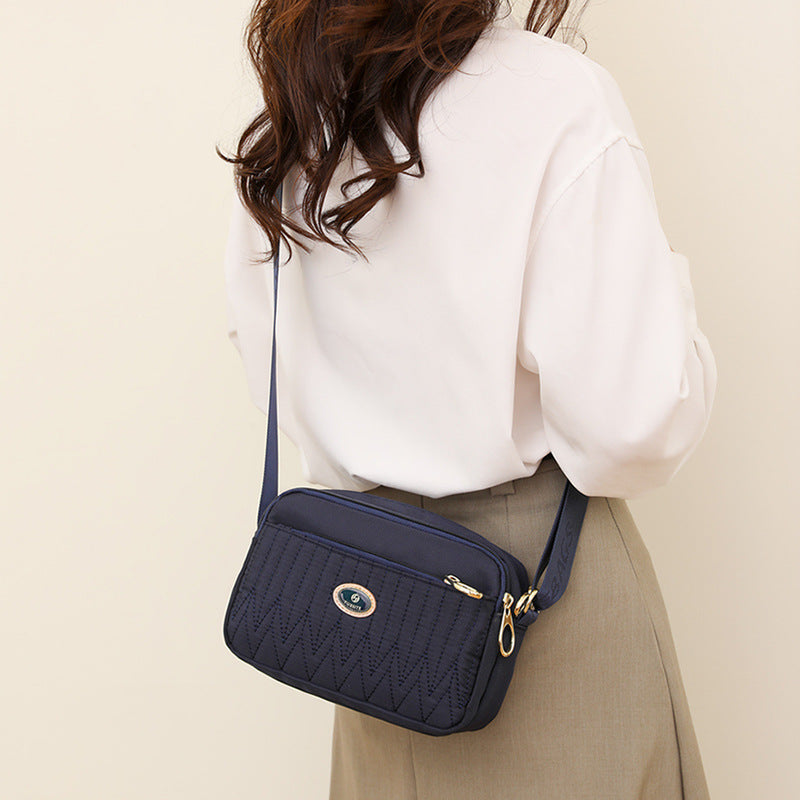 Sarah Express Lightweight Nylon Messenger Crossbody Bag