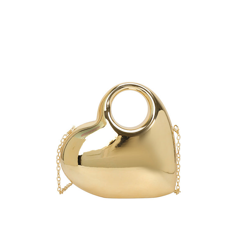 Sarah Express Heart Shaped Acrylic Evening Crossbody Bag