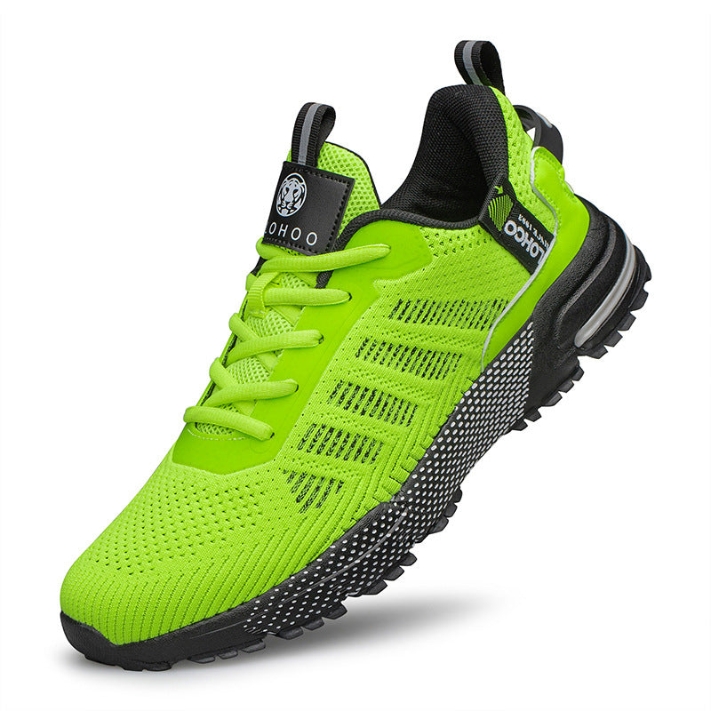 Sarah Express Breathable Mesh Athletic Sneakers for Men Green