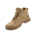 Sarah Express Men's High-Top Steel Toe Work Boots Brown