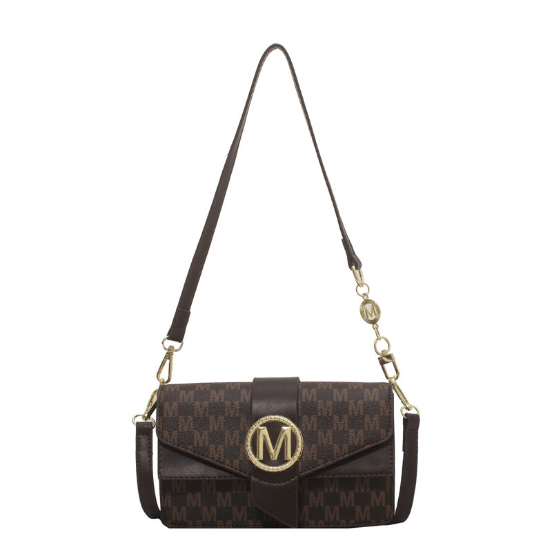 Sarah Express Printed Letter Flap Messenger Bag