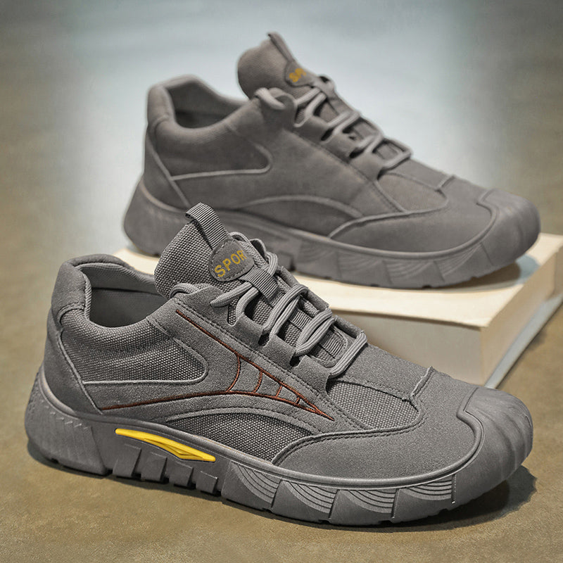 Men's Labor Safety Shoes, Autumn Trendy Casual Shoes, Lightweight Versatile Sneakers, Low-top Work Sports Shoes – front product view