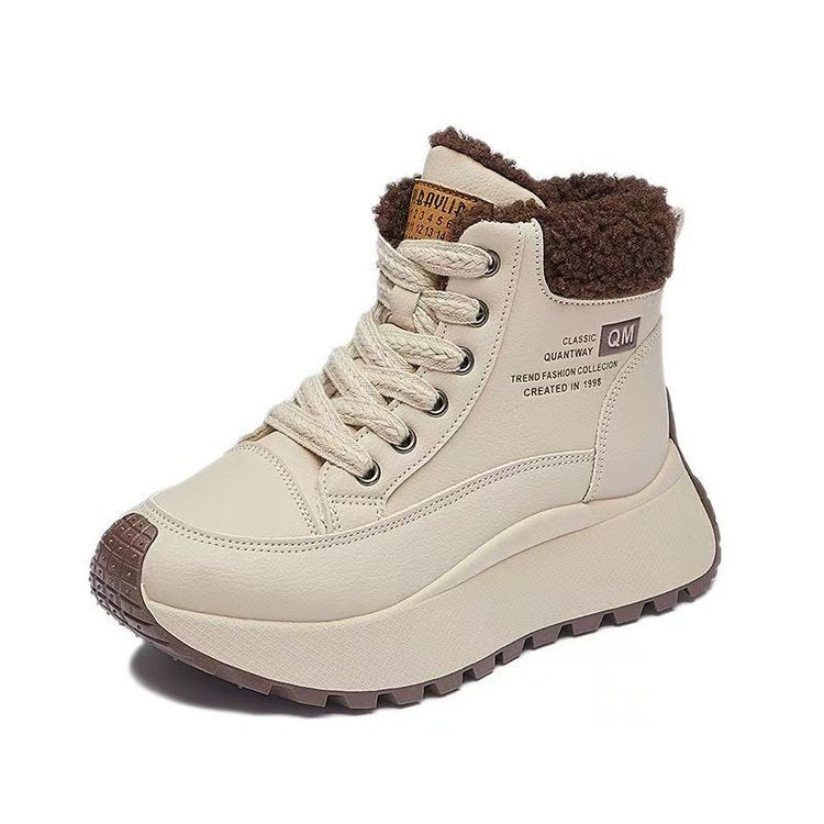 Sarah Express Fleece Lined High Top Winter Sneakers
