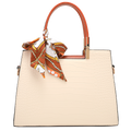 Sarah Express Structured Crocodile-Grain Apricot Crossbody Bag Crocodile Pattern Apricot