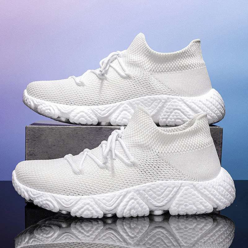 Sarah Express Breathable Flyknit Thick-Soled Casual Sneakers