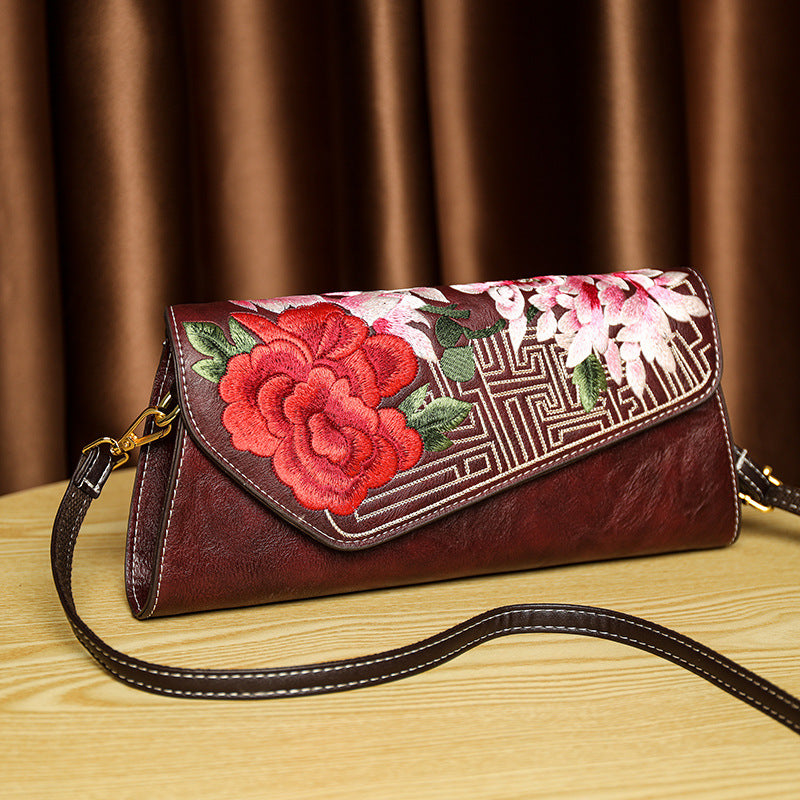 Sarah Express Embroidered Floral Chinese Style Shoulder Bag