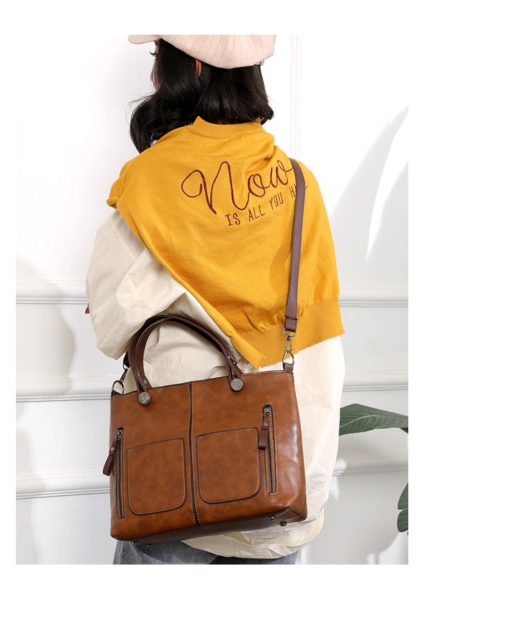 Sarah Express Retro Horizontal Square Travel Handbag