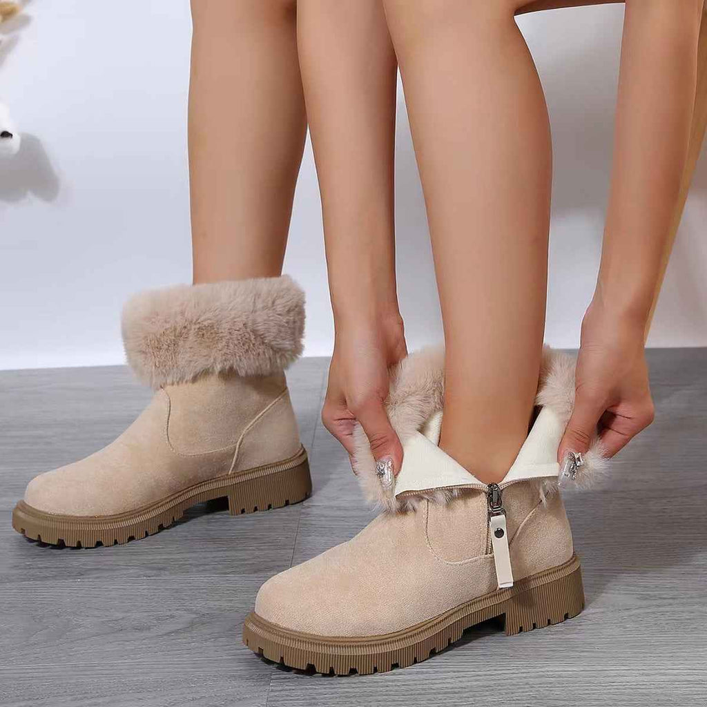 Sarah Express Plush Lined Winter Ankle Boots