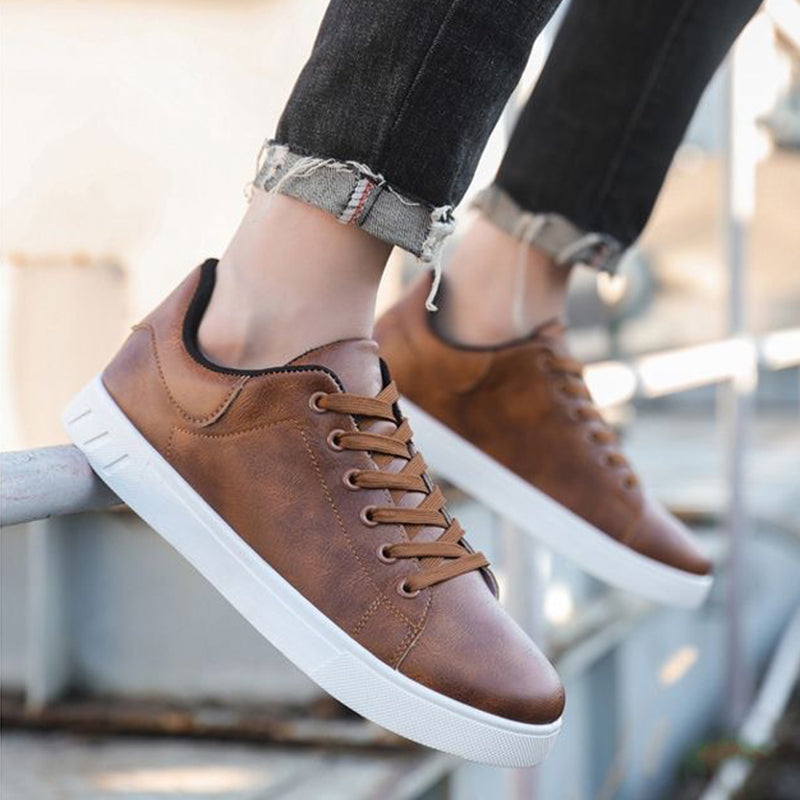 Sarah Express Men's Casual Lace-Up Flat Loafers