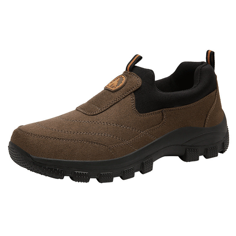 Sarah Express Men's Suede Casual Slip-On Loafers