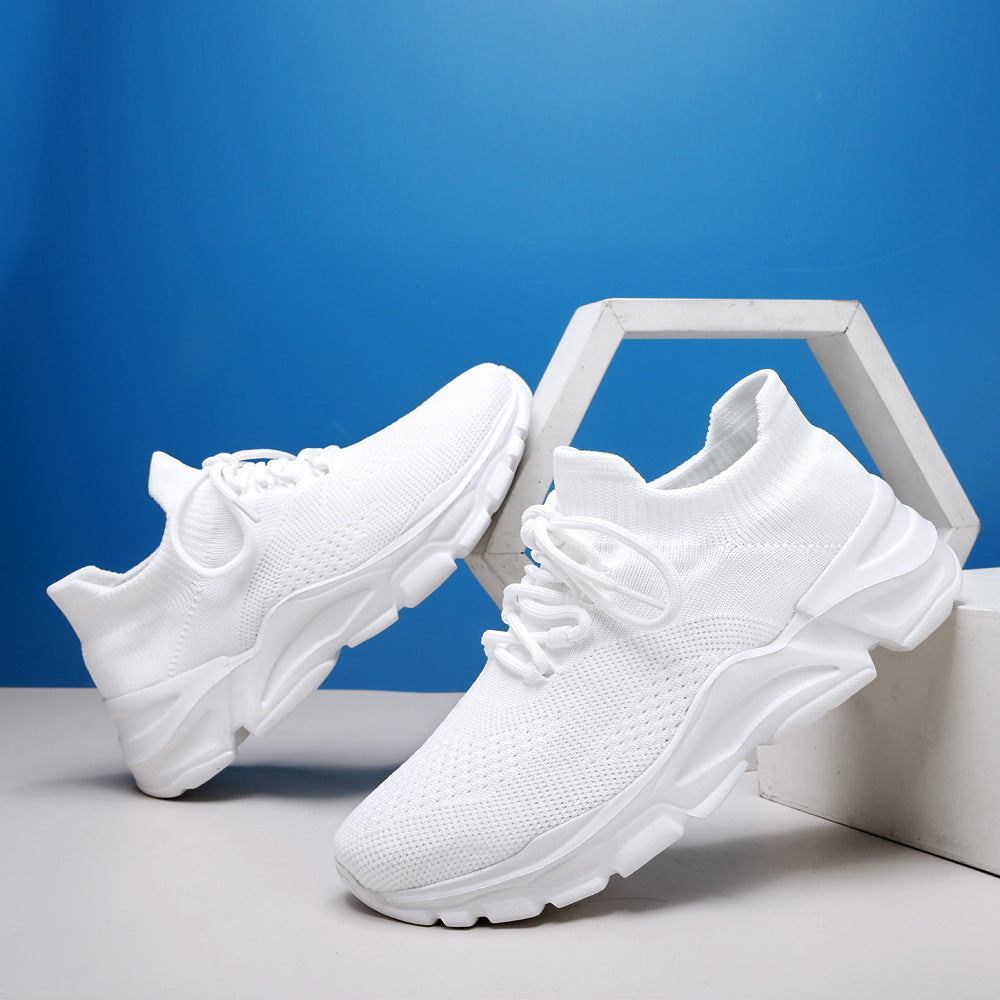 Sarah Express Breathable Lightweight Knit Lace-Up Sneakers