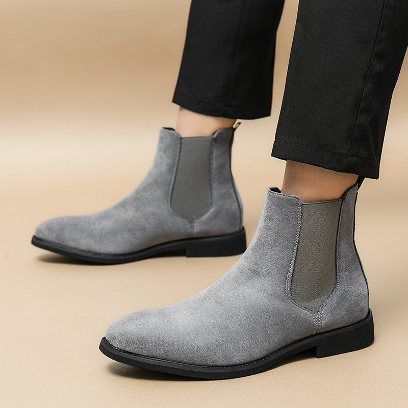 Sarah Express Men's Classic Pointed Toe Chelsea Boots