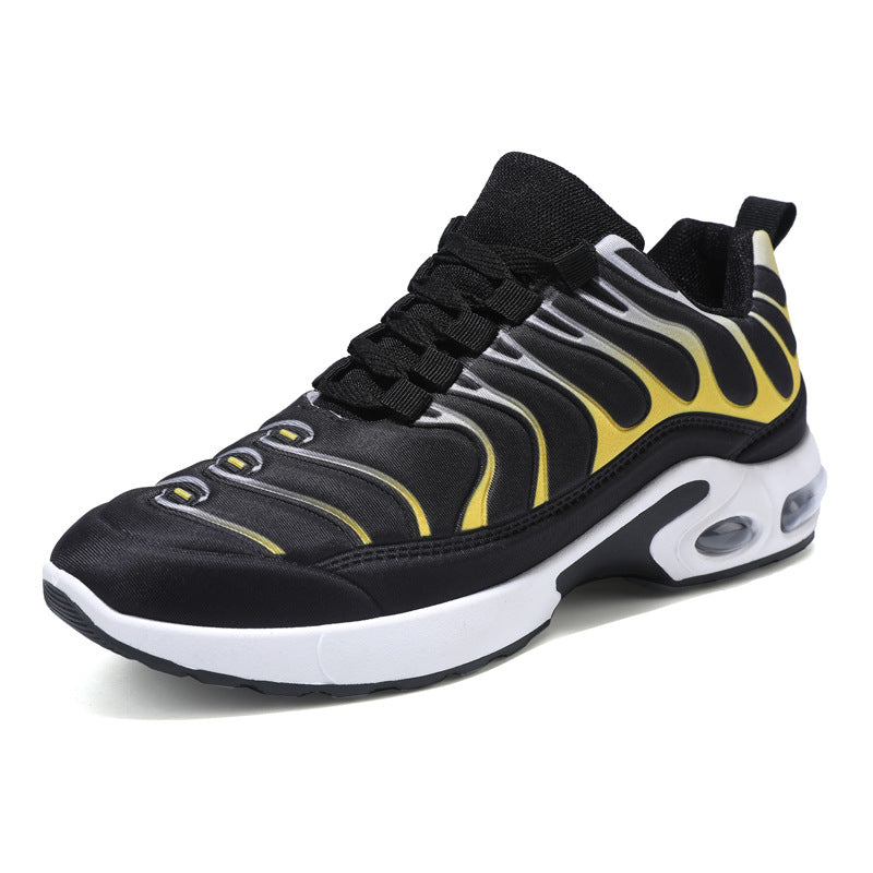 Sarah Express Men's Color-blocked Breathable Lace-Up Sneakers