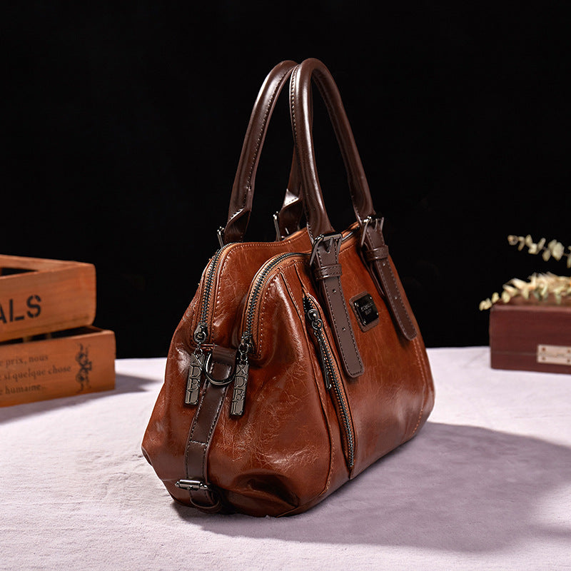 Sarah Express Structured Splicing Crossbody Handbag