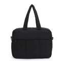 Sarah Express Nylon Travel Duffle With Shoe Compartment Black