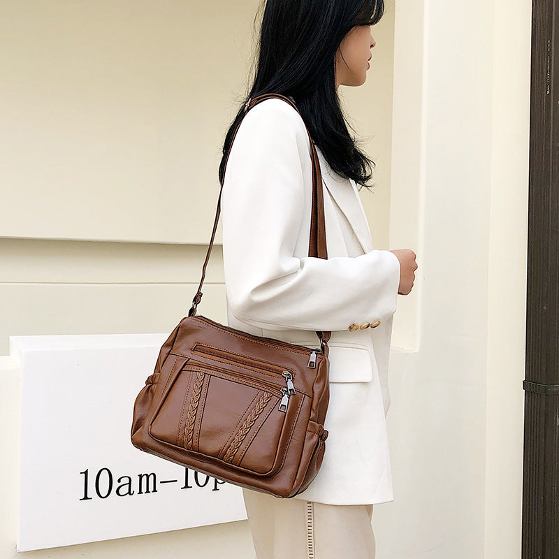 Sarah Express Soft PU Leather Crossbody Shoulder Bag