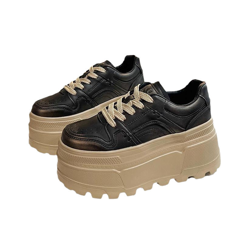 Sarah Express Chunky Platform Height Increasing Lace-Up Sneakers