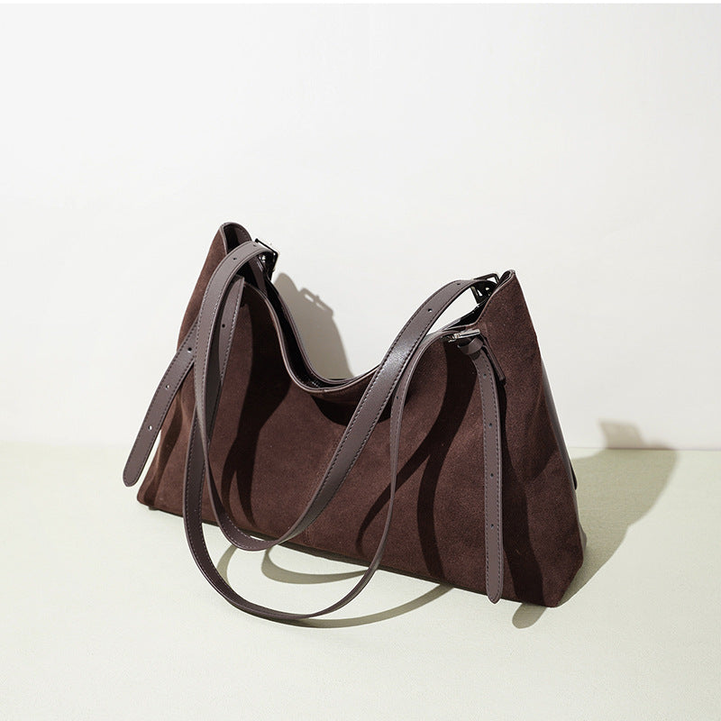 Sarah Express Premium Suede Effect Horizontal Tote Bag