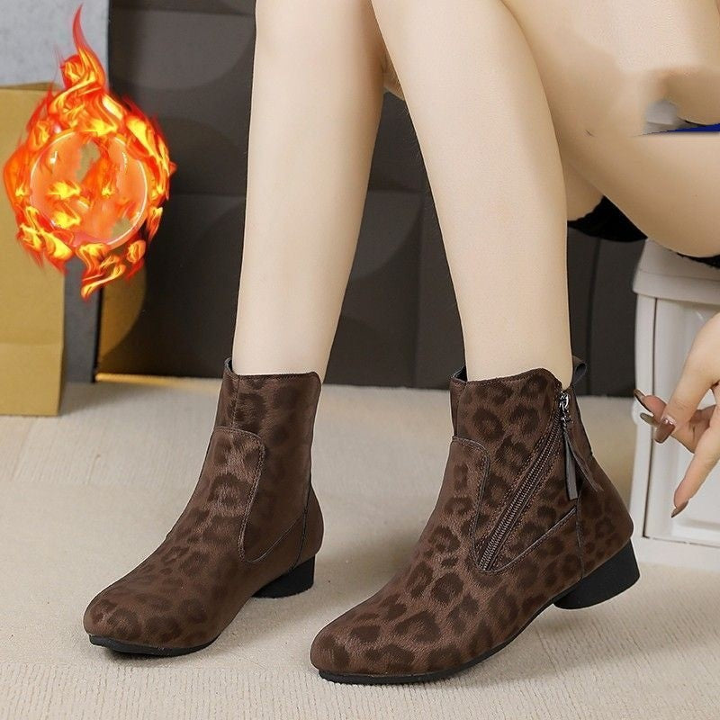 Sarah Express Women's Retro Suede Martin Ankle Boots