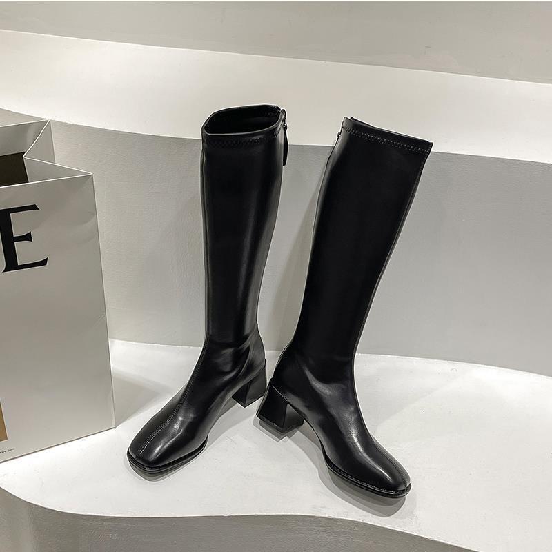 Sarah Express Women's Over-The-Knee Chunky Heel Boots