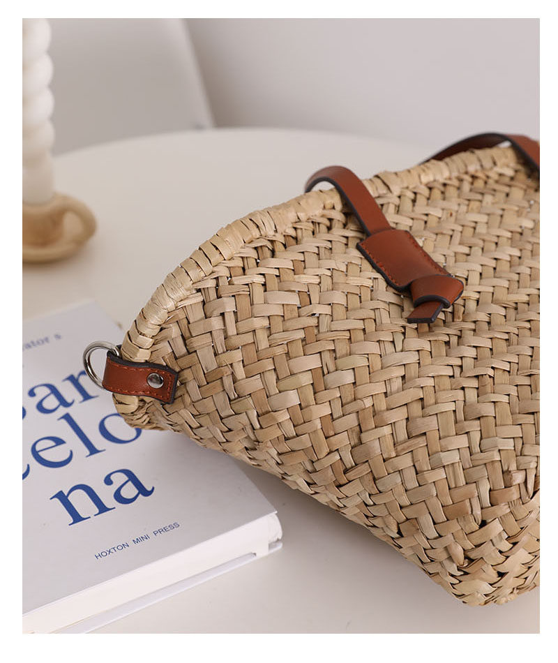 Sarah Express Natural Straw Woven Shoulder Bag