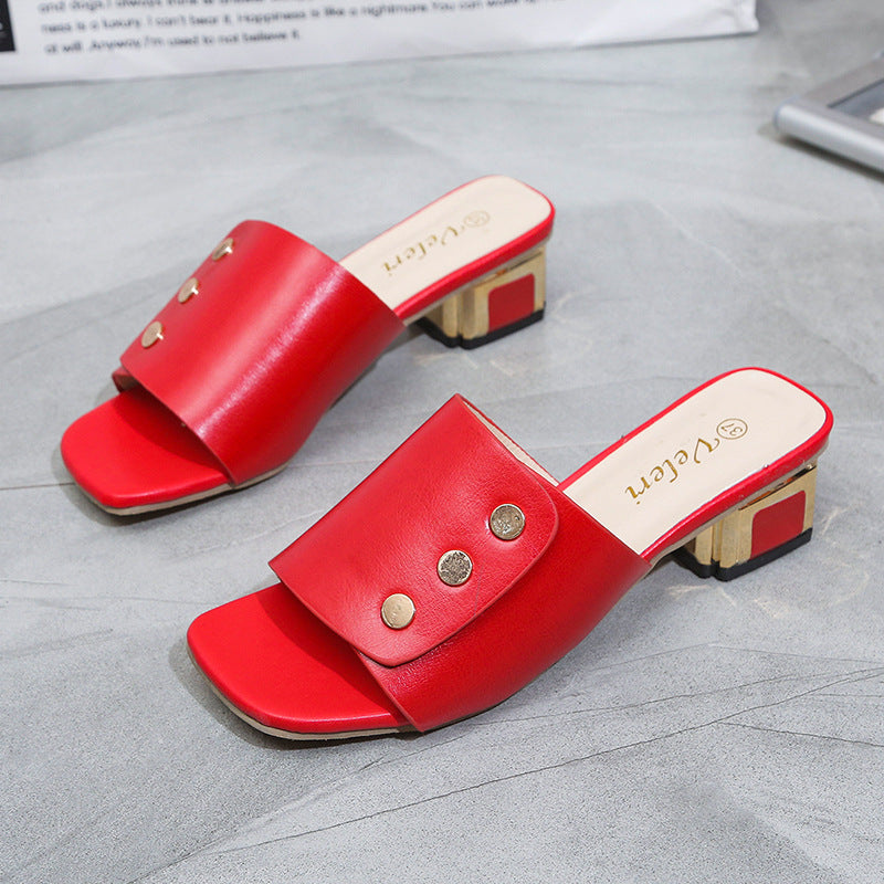 Sarah Express Women's Wedge Platform Slip-On Slides