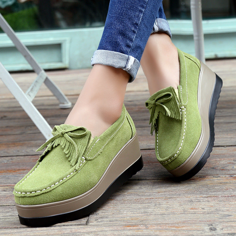 Sarah Express Bow Detail Wedge Slip-On Flats