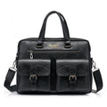 Sarah Express Structured Business Handbag with Shoulder Strap Black