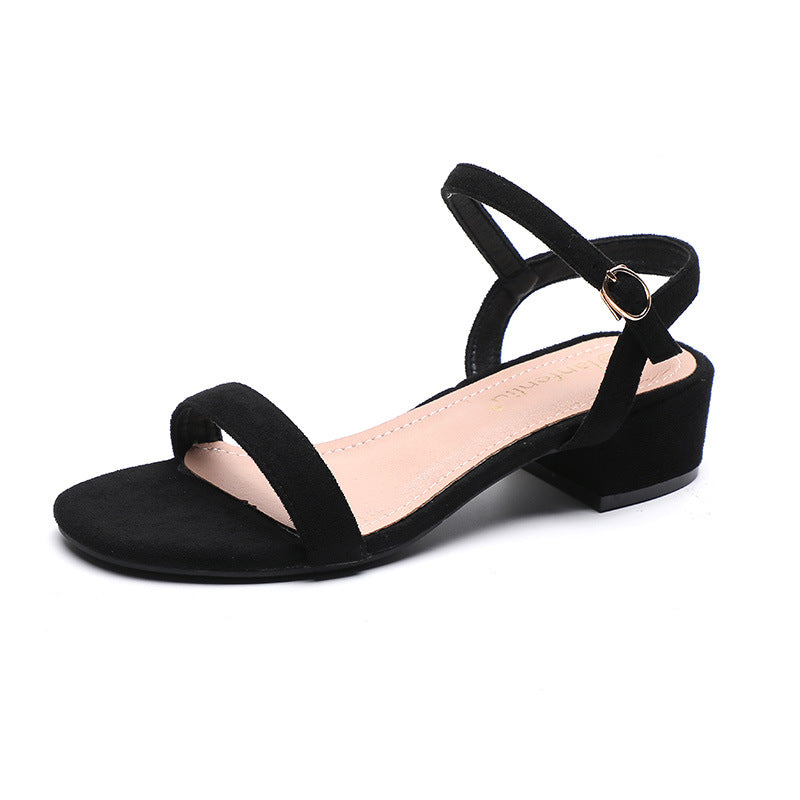 Sarah Express Ankle Strap Chunky Heel Summer Sandals
