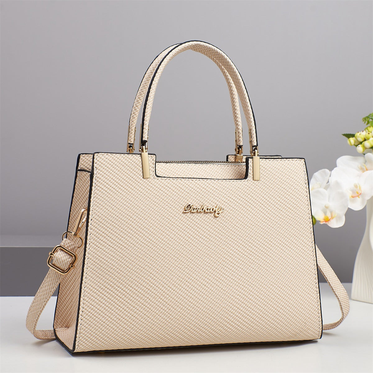 Sarah Express Structured PU Leather Business Tote Bag