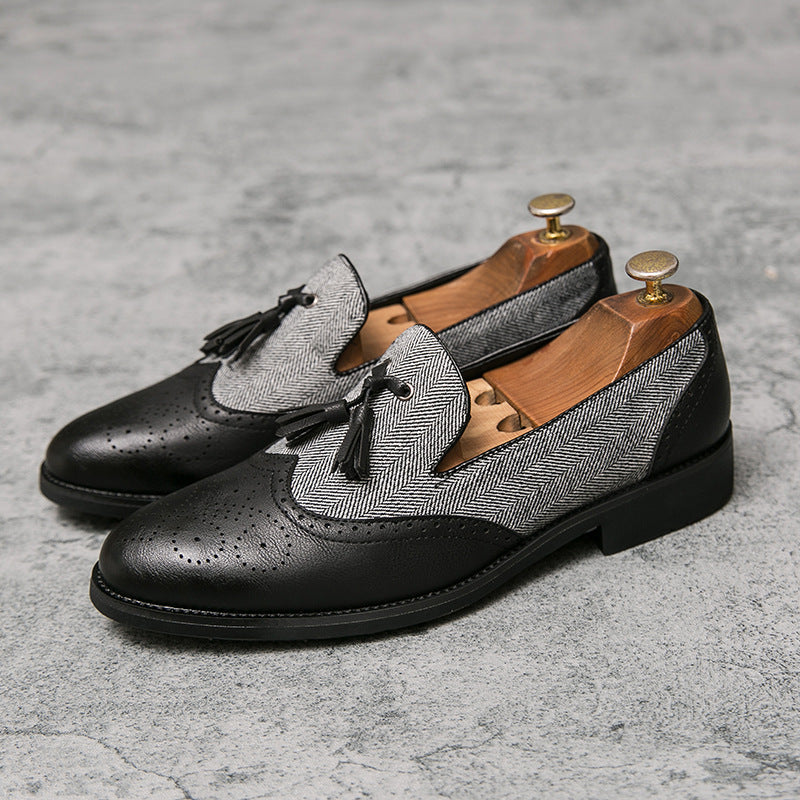 Sarah Express British Style Tassel Leather Flats