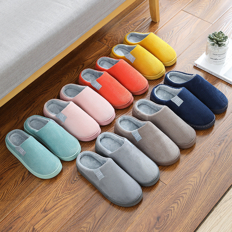 Sarah Express Unisex Corduroy Slip-On Home Slippers