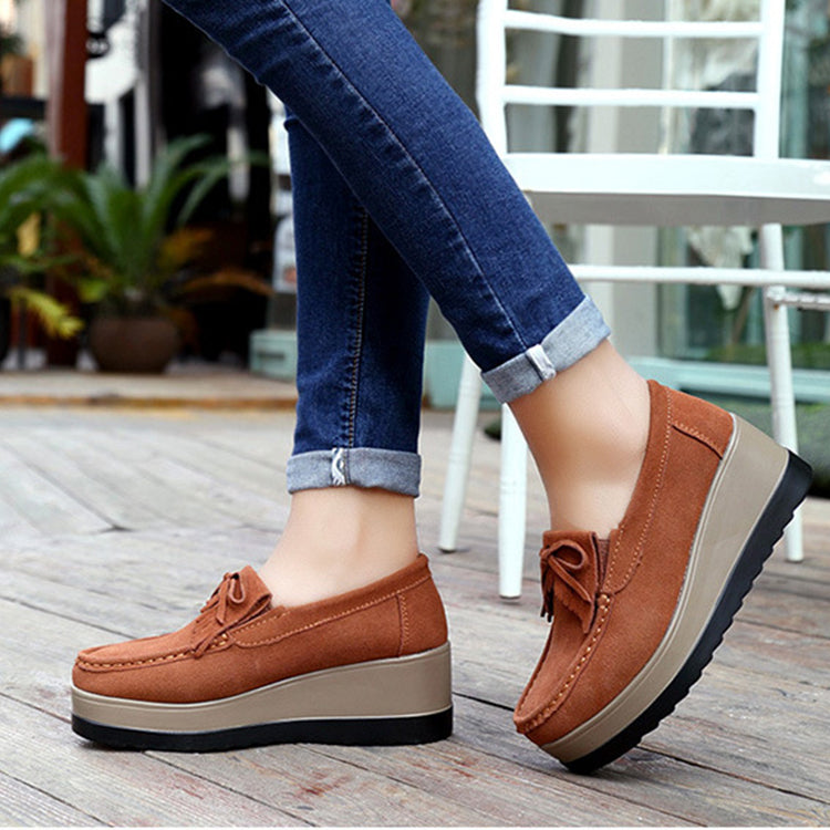 Sarah Express Bow Detail Wedge Slip-On Flats