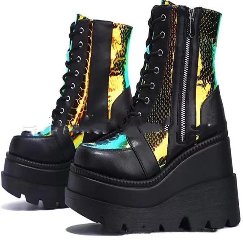 Sarah Express Women's Platform Mid-Calf Winter Boots 1style
