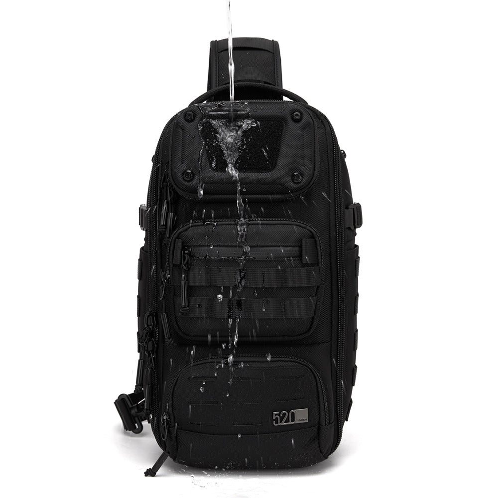 Sarah Express Multifunctional Tactical Crossbody Chest Bag Black
