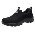 Sarah Express Men's Suede Casual Slip-On Loafers Black