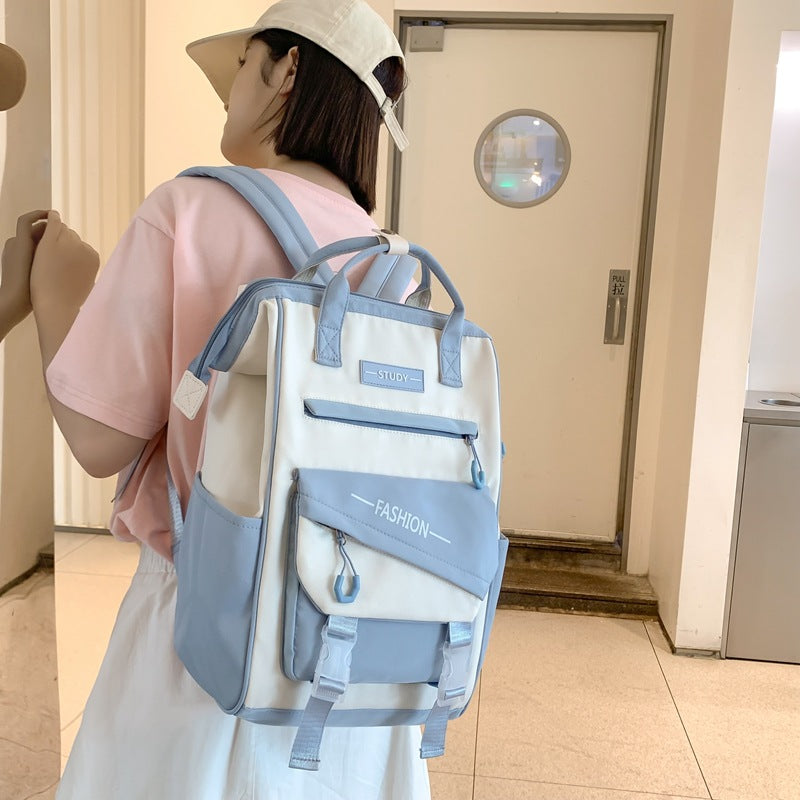 Sarah Express High-Capacity Nylon College Backpack