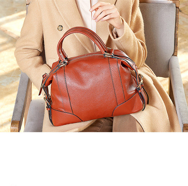 Sarah Express Leather Dumpling Shoulder Bag With Tassels