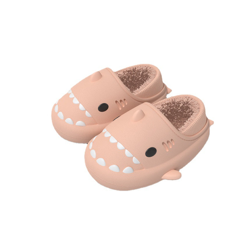 Sarah Express Shark Plush Lined Winter House Slippers